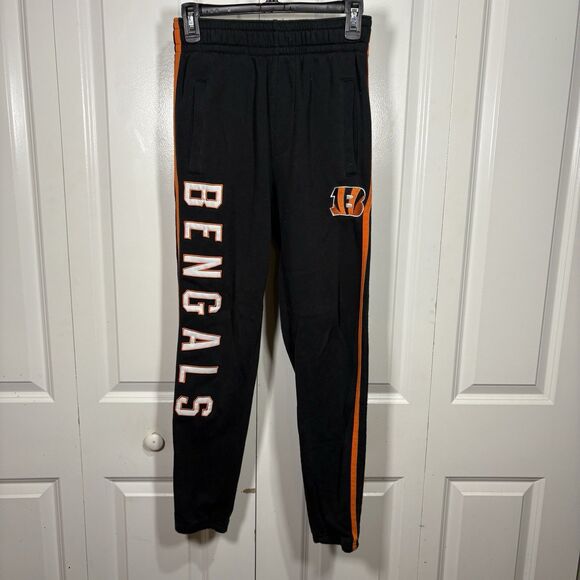 Cincinnati Bengals Sweatpants Mens S Black NFL Team Apparel Joggers Fan Gear - Picture 1 of 8